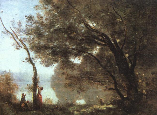  Jean Baptiste Camille  Corot Souvenier de Mortefontaine, salon of 1864 china oil painting image